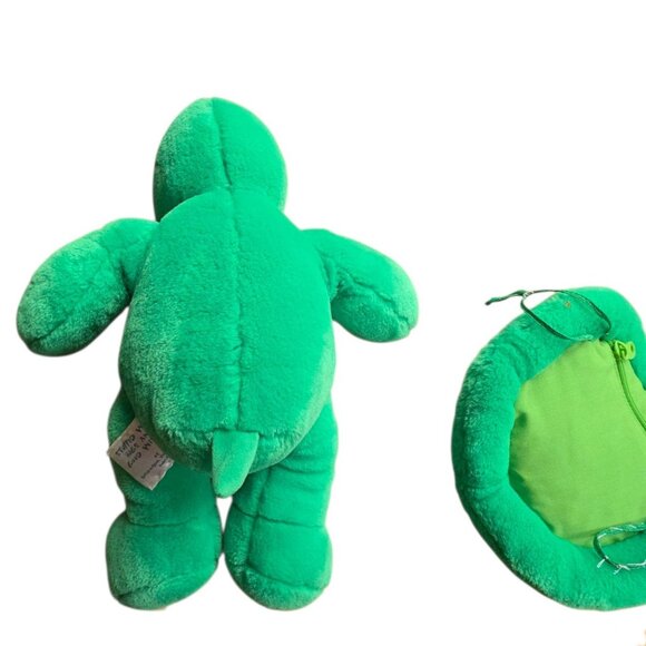 Build a Bear BABW Green Plush Turtle Backpack Stuffed Animal 16" Soft & Cute - Picture 7 of 12